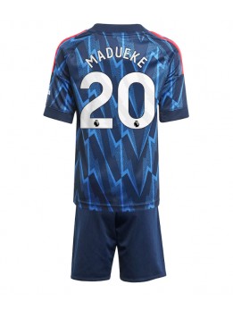 Arsenal Noni Madueke #20 Replika Borta Kläder Barn 2025-26 Kortärmad (+ byxor)